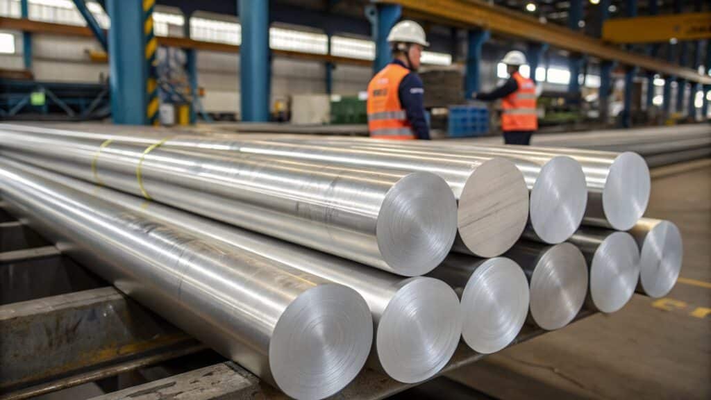 An infographic chart showing the main aluminum alloy series from 1xxx to 7xxx with their primary alloying elements.